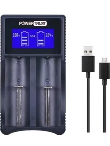 Smart Charger LCD Universal Intelligent USB Dual Battery Charger - Picture 1 of 7