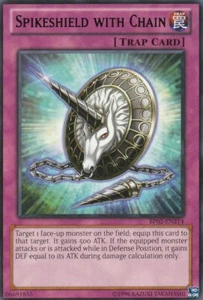 YUGIOH CARD 1 x SPIKESHIELD WITH CHAIN BP02-EN214 - Picture 1 of 1