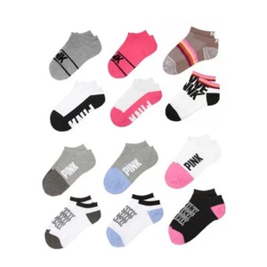 Victoria's Secret PINK ULTIMATE Low No Show ANKLE SOCKS OS. 2pr./1Set New $16 - Picture 1 of 53