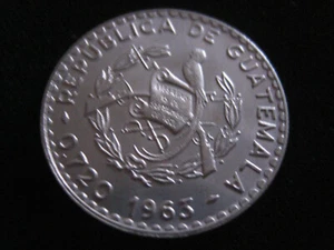 MDS GUATEMALA 50 CENTAVOS 1963, SILBER #41 - Picture 1 of 2