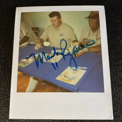 Fotografía autógrafa Polaroid firmada por Mark Rypien 1/1 auto tipo 1 NFL de colección Foto 1 de 3