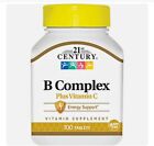 21st Century B Complex Plus Vitamin C 100 Tabs