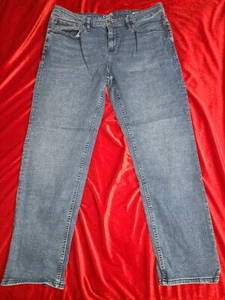Chaps Denim Jeans Mens 34x30 Medium Blue Denim Slim Straight Fit - Picture 1 of 12
