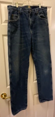 Cabelas Jeans Flannel Lined Men 36x36 TALL Roughneck Denim Straight Leg Cotton  - Image 1 of 4