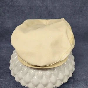 Vintage Gentleman's Cream Golfing Cap Hat 1960s - Picture 1 of 5