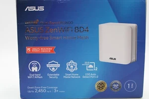 Asus ZenWiFi BD4 BD4[W-1-PK] Wi-Fi 7 IEEE 802.11 a/b/g/n/ac/ax/be Ethernet - Afbeelding 1 van 8