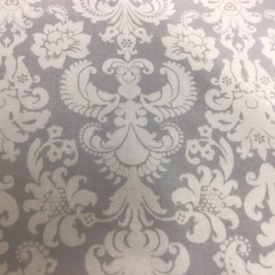 Tela Joann clásica gris blanca rural francesa floral 100 % algodón por yarda Foto 1 de 4