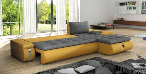Sofa Sofa rozkładana Designerska sofa z funkcją łóżka + Skrzynia na pościel Sofa narożna Kanapa NOWA