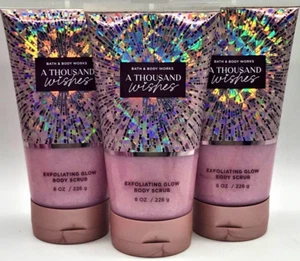 x3 Bath & Body Works Scrub A THOUSAND WISHES Exfoliating Glow 8 oz Shea Butter - Picture 1 of 2