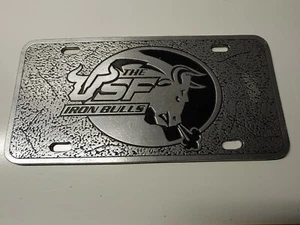 Vintage USF Bulls dickes Aluminium Nummernschild   - Bild 1 von 3
