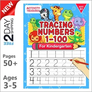 Number Tracing Workbook for Kids Handwriting Practice Book Preschool Pre-k - Picture 1 of 8