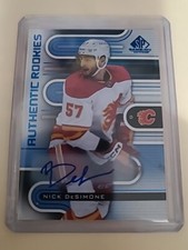 NICK DESIMONE 22-23 UD SP GAME USED SPGU AUTHENTIC ROOKIES AUTOGRAPH #214