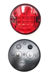 2x LED Fari Anti Nebbia Faro Fendinebbia Rotondo ø140 mm Rimorchio Auto Camion - Picture 1 of 12