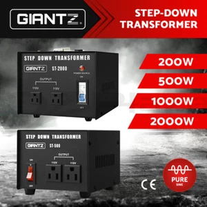Giantz Step Down Transformer 240V-110V Stepdown Voltage Converter Travel AU-US - Picture 1 of 11