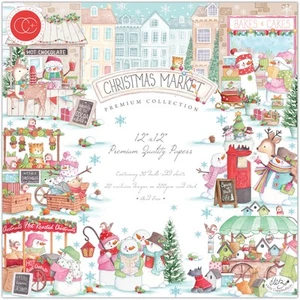 Almohadilla de papel Craft Consortium Christmas Market Premium 12" muñeco de nieve reno invierno - Imagen 1 de 9