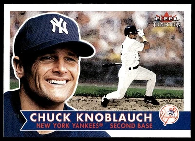 2001 Fleer Tradition #160  Chuck Knoblauch   New York Yankees - Image 1 of 2