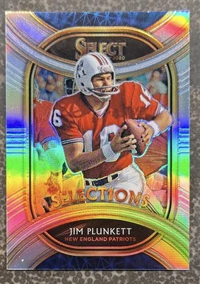 2020 Panini Select Select1ons Silver Prizm Jim Plunkett #SI-19 - Image 1 of 2