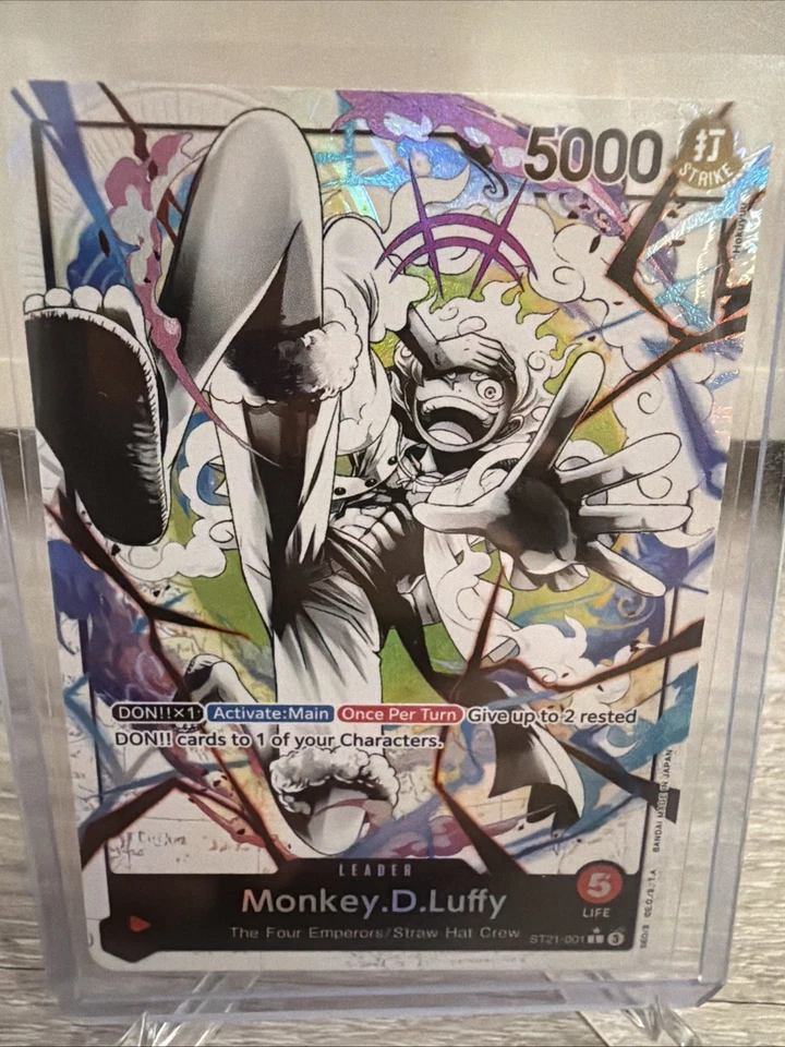 One Piece TCG - Monkey.D.Luffy ST21-001 (V.2) Alt Art (AA) Leader NM - Bild 1 von 1