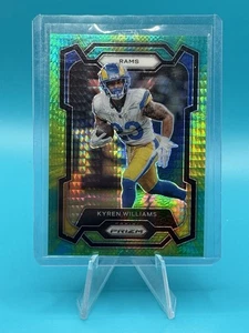 Kyren Williams 2023 Prizm Football Green Yellow Hyper /175 Rams - Picture 1 of 3