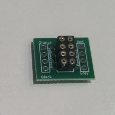 DCC NEM652 8 Pin socket mini breakout board hard wire adaptor connector - Image 1 of 4