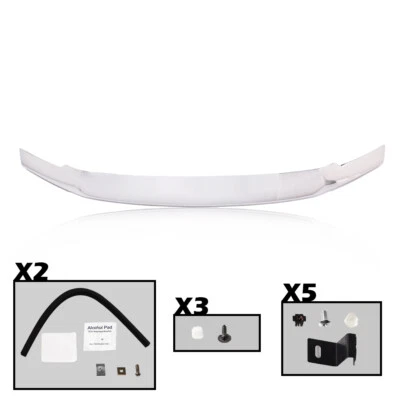 Fit For 2017-2020 Ford F250 F350 Super Duty Hood Deflector Bug Shield Chrome — 第 1/4 张图片