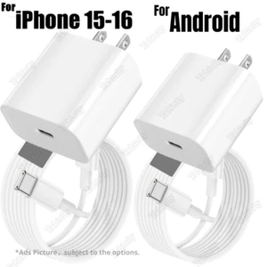 PD 35W Power Adapter USB C Type C Fast Charger For Samsung iPhone 15 16 Plus Pro - Picture 1 of 17