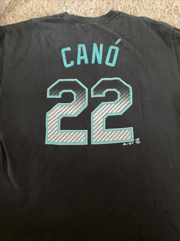 MLB Majestic Jersey T Shirt Mens XL Seattle Mariners Robinson Cano #22 Cover
