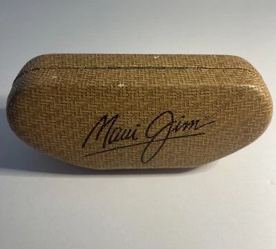 Gafas de sol Maui Jim tejidas de bambú sintético estuche rígido solo usadas Foto 1 de 4