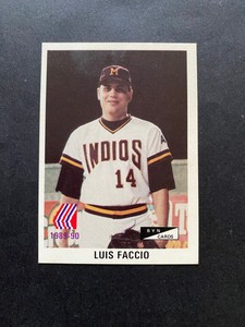 PUERTO RICO, LUIS FACCIO, Indios De Mayaguez, Baseball Card, BYN, Unused, NEW