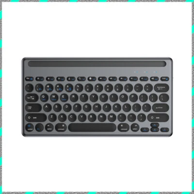 Wireless mouse keyboard suit Rechargeable Retro Circular button mini Portable - Image 1 of 4