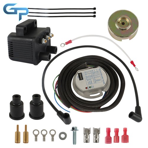 For Shovelhead Evo XL Sportster Programmable Electronic Ignition Kit 53