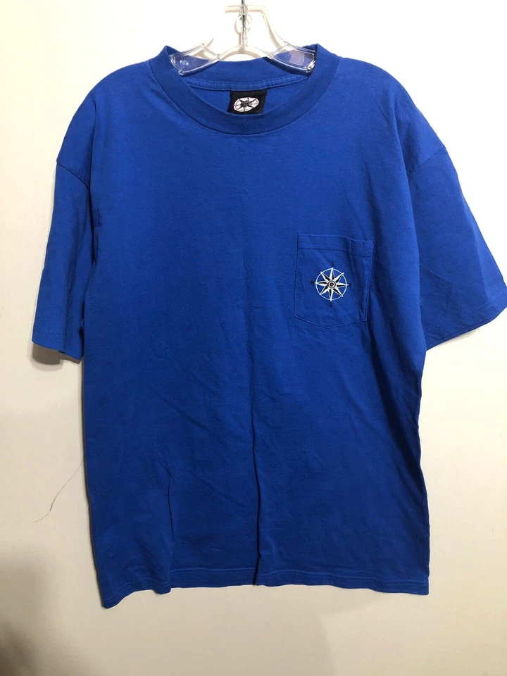 Camiseta N/E/S/W Azul Gráfico Esquí Hacer La Correr XL Hecha en EE. UU. Años 90 Foto 1 de 4