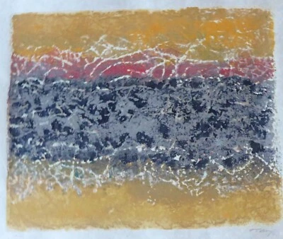 SERIGRAFÍA MARK TOBEY SONATA FIRMADA A MANO 1975 en papel japonés artista estadounidense Foto 1 de 4