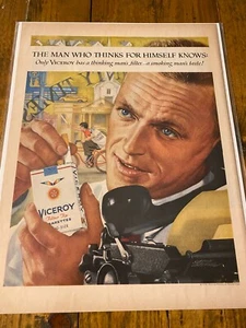 1959 Viceroy Cigarettes El hombre que piensa por sí mismo anuncio - Imagen 1 de 1