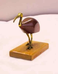 Maravillosa estatua de Ibis Thoth hecha de latón, pájaro ibis egipcio, dios Thoth ibis - Imagen 1 de 4