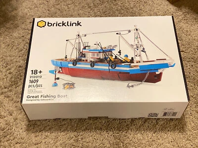Lego Bricklink Designer Program Great Fishing Boat Brand New Sealed Set 910010 - Image 1 of 4
