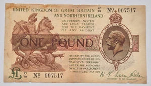 GREAT BRITAIN BANKNOTE POUND 1922-1923 - Picture 1 of 2
