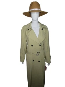 Avec Les Filles Beige Relaxed Duster Trenchcoat Damen Größe L - Bild 1 von 12