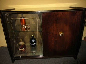 Schrank Bar 50er Jahre + Telefunken Plattenspieler Plattenschrank - Bild 1 von 14