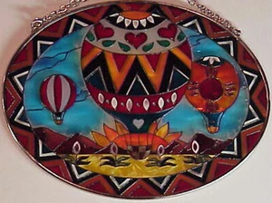 Globo de aire caliente victoriano 7" AMIA (tm) Suncatcher (NO COLGANTE) Sin cadena - Imagen 1 de 1