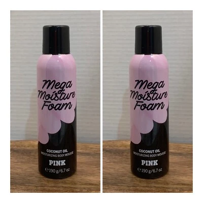 2~Victoria's Secret PINK Mega Coconut Oil Moisturizing Body Mousse ~ 6.7 fl.oz. - Image 1 of 4