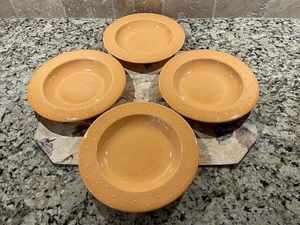 (4) Waechtersbach Pastello Apricot Flat Rim Bowls EXCELLENT CONDITION - Picture 1 of 4