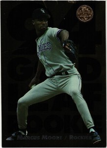 1994 Leaf Gold Rookies #12 of #20 Marcus Moore Colorado Rockies Baseball Card