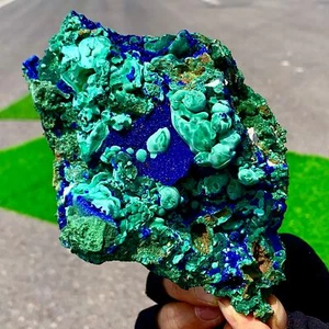 1.9LB BEST NATURAL Azurite/Malachite crystalminerals specimens - Picture 1 of 24