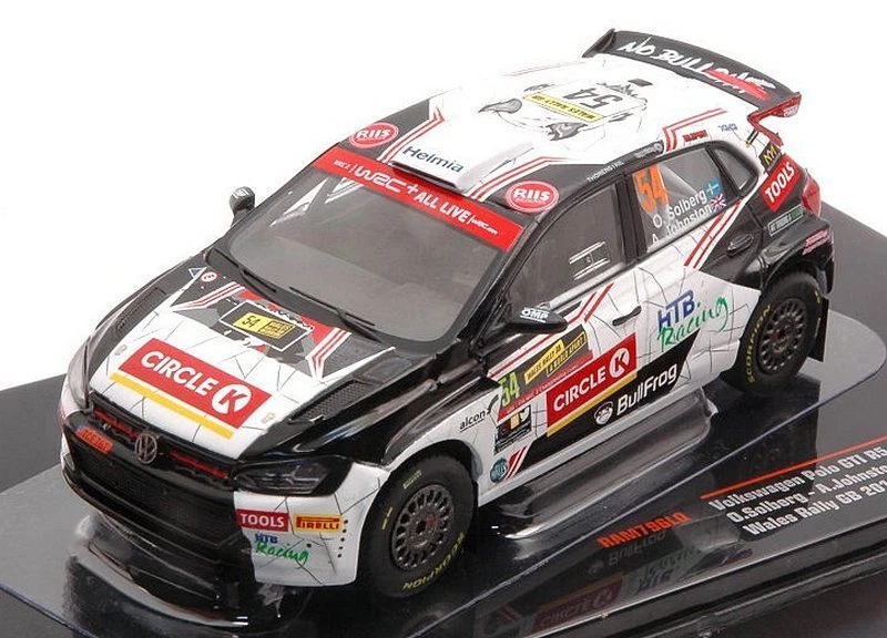 Volkswagen Polo GTI R5 Rally Wales 2019 Solberg-Johnston 1:43 IXO RAM796LQ - Immagine 1 di 1