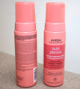 2 x Aveda NutriPlenish Hair Styling Treatment Foam 6.7oz/200ml each Full Size - Picture 1 of 1
