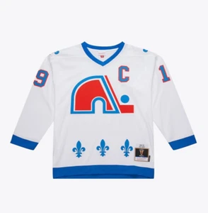 Mitchell & Ness Quebec Nordiques #19 Hockey Jersey New Mens Sizes $225 - Picture 1 of 3
