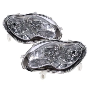 Fits Smart fortwo MK1 04-06 Facelift 3D Clear V2 W/ Motor Headlight Chrome LHD - Picture 1 of 7