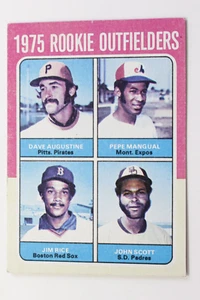 1975 Topps Jim Rice #616 RC Rookie Card FADED - Picture 1 of 2