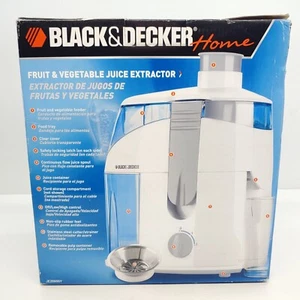 Black & Decker Home Fruit Vegetable Juice Extractor JE2060GY New - Picture 1 of 9